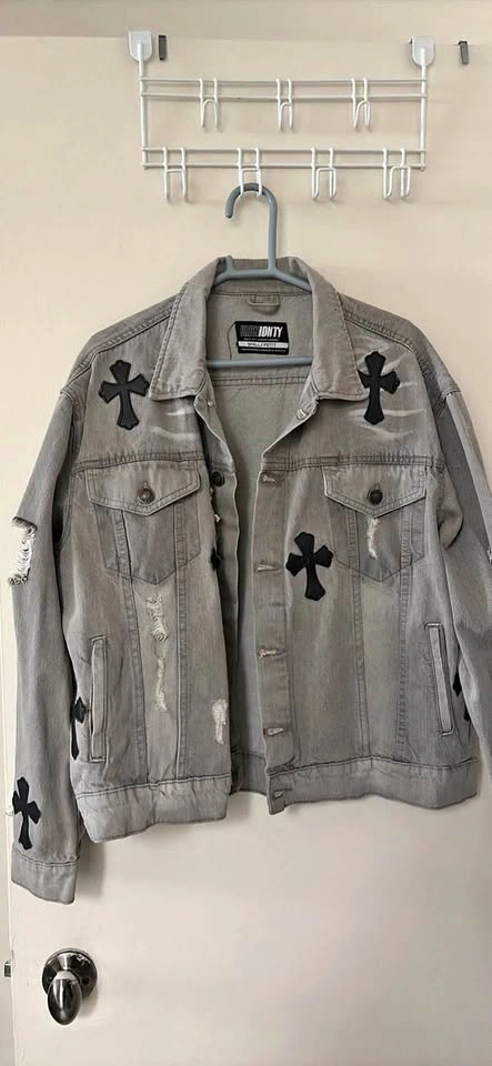 URBNIDNTY Distressed Denim Jacket