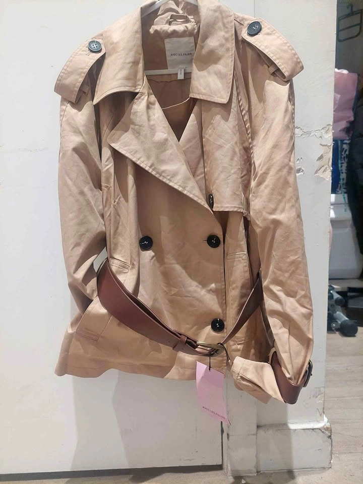 Avec Les Filles Short Trench Coat