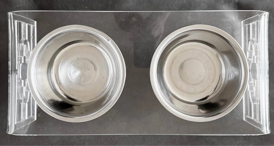 Premium Lucite Modern Dog Food Bowl Stand - photo 4