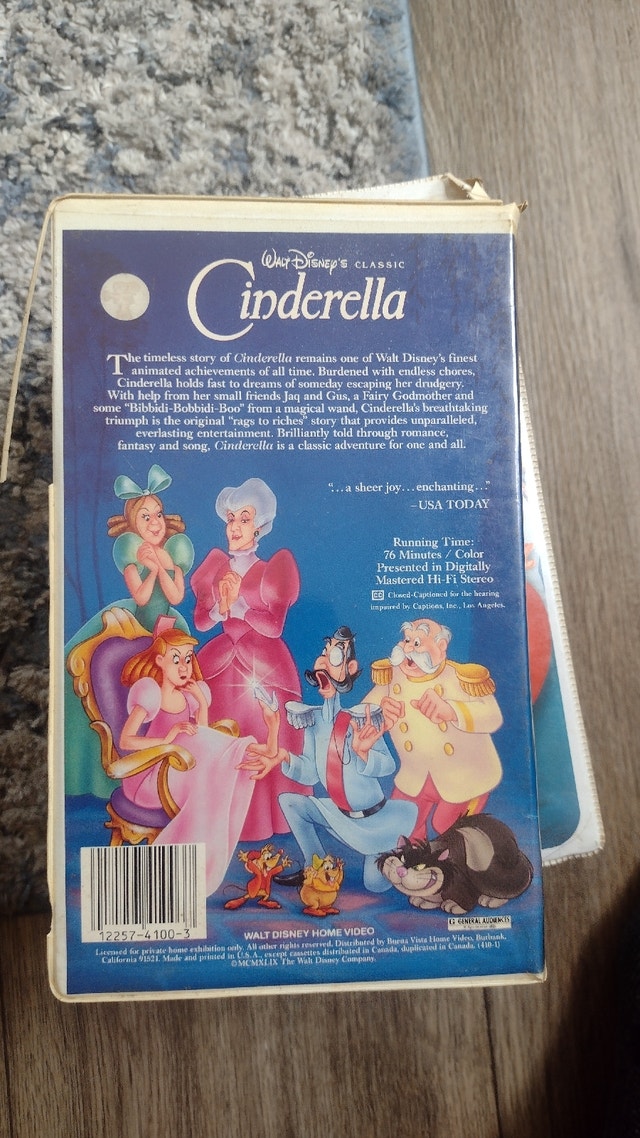 VHS - CINDERELLA - BLACK DIAMOND - photo 2