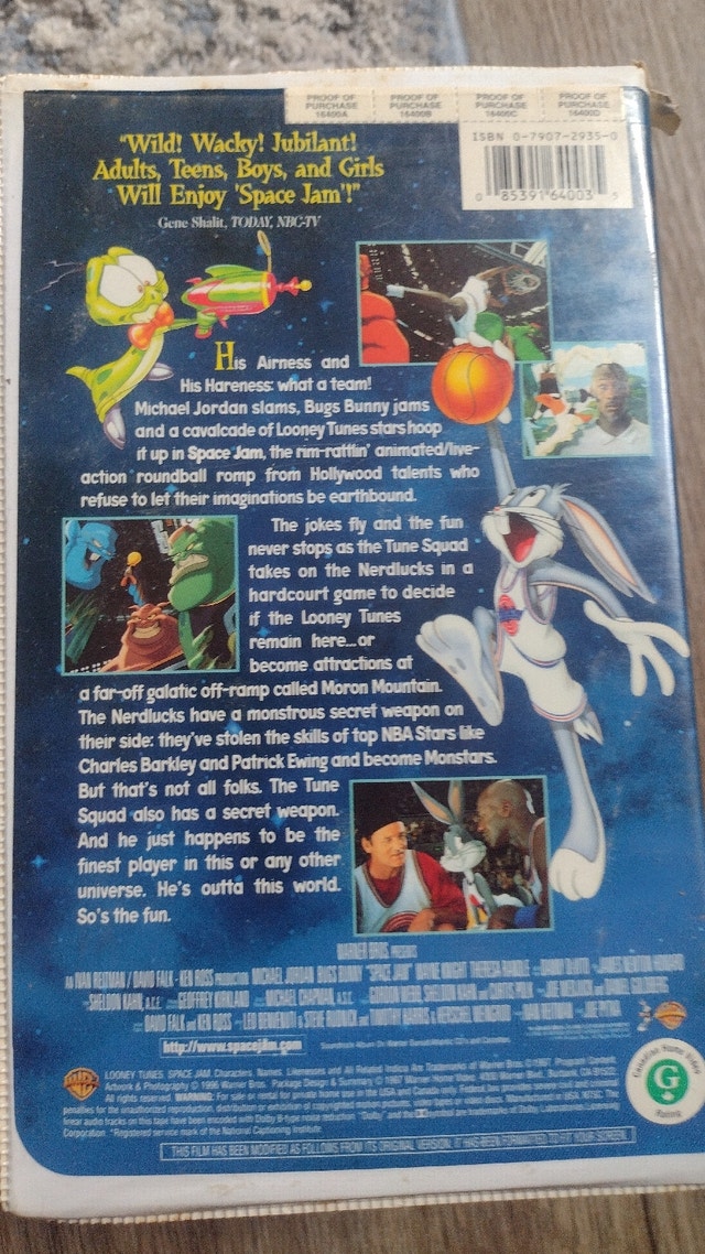 VHS- Space Jam - photo 2