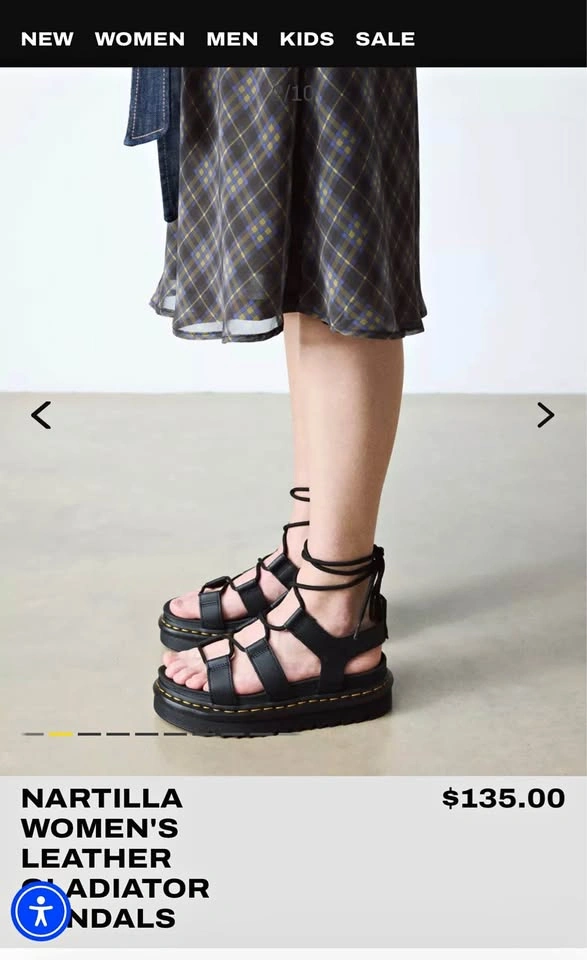 Dr. Martens Nartilla Leather Gladiator Sandals