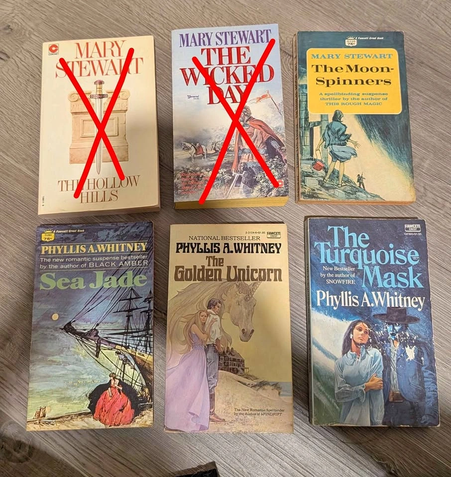 Mary Stewart and Phyllis A. Whitney Vintage Paperback Books