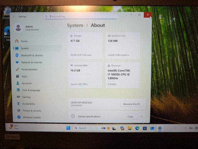 T14 Lenovo i7-10610u/16gb RAM/512GB SSD - photo 3