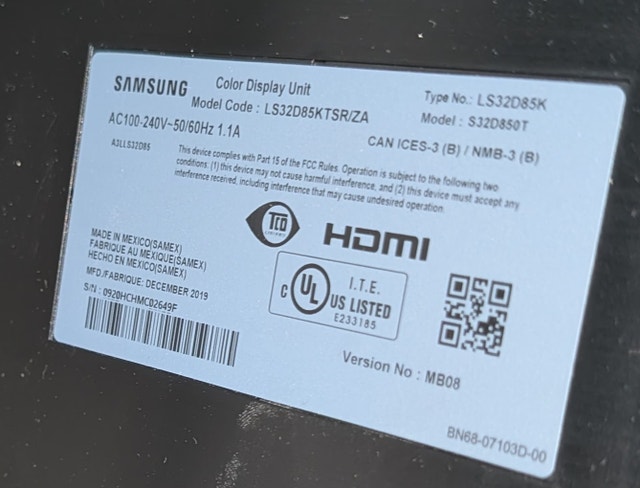 Samsung S32D850T 32-inch WQHD Monitor - photo 4