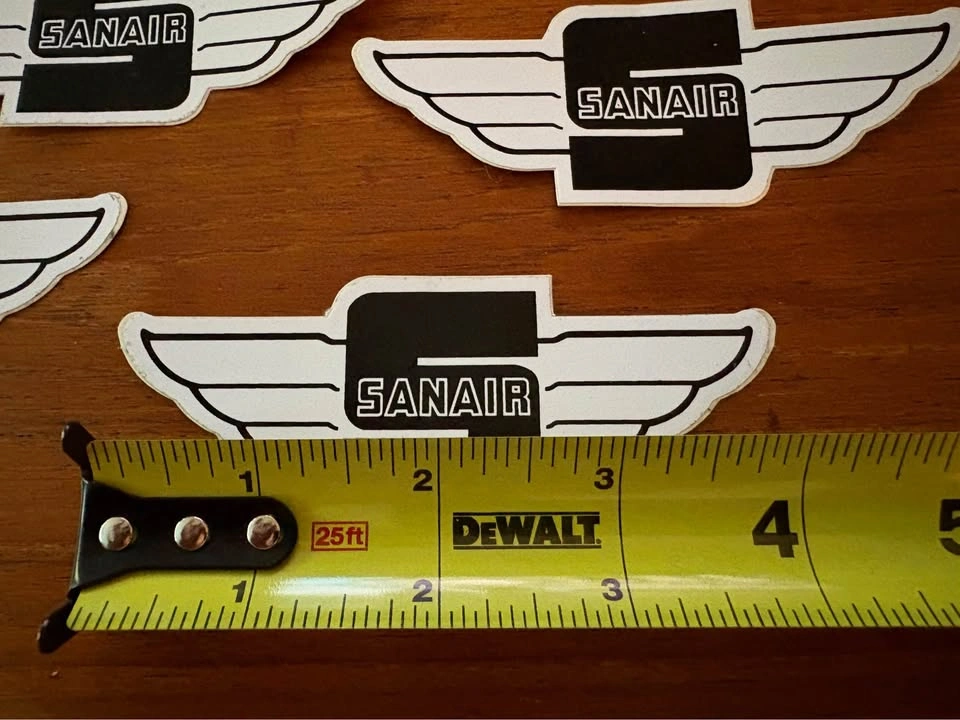 Vintage Original Sanair International Raceway Winged Decal - photo 2