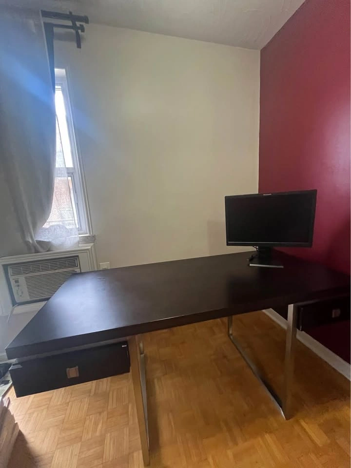 Modern Espresso Office Desk with 2 Drawers - photo 3