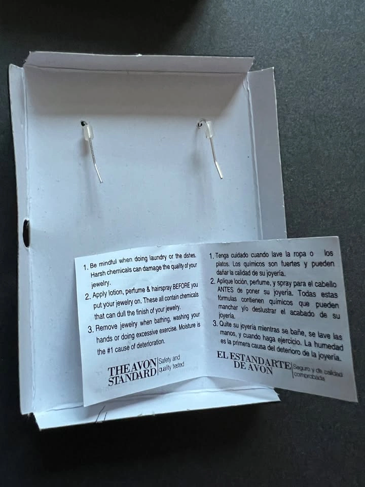AVON Brilliant Prestige Silver-tone Teardrop Earrings - photo 3