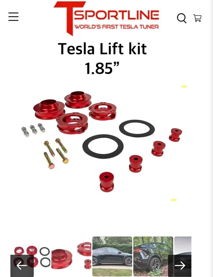 Tesla Model Y 1.85" Overland Adventure Suspension Lift Kit Set