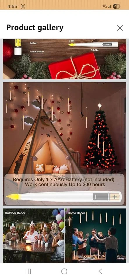 12 pack of Floating Candles In box - photo 5