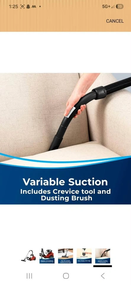 Bagless Canister Vacuum Cleaner - photo 3
