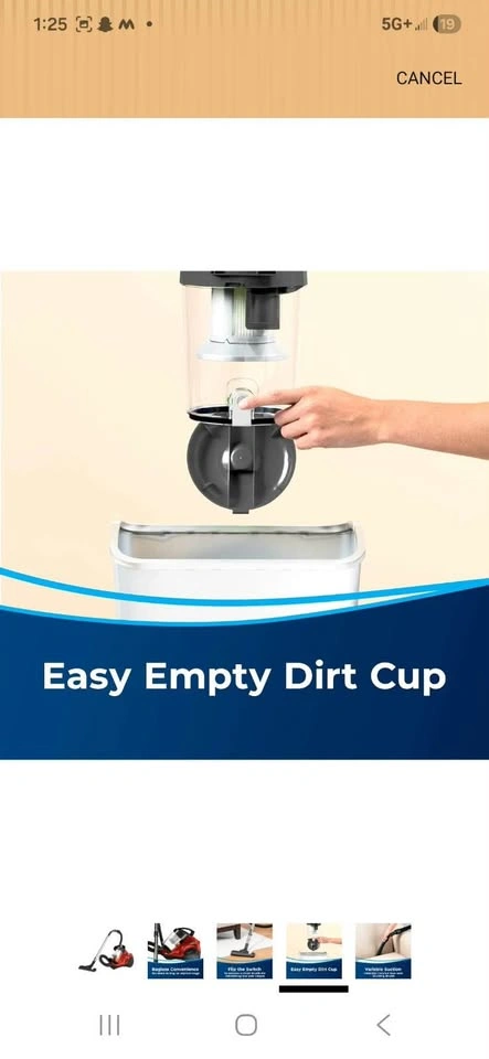 Bagless Canister Vacuum Cleaner - photo 4