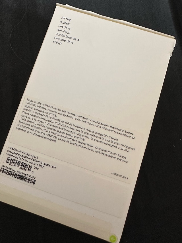 Apple AirTag 4 Pack - photo 3