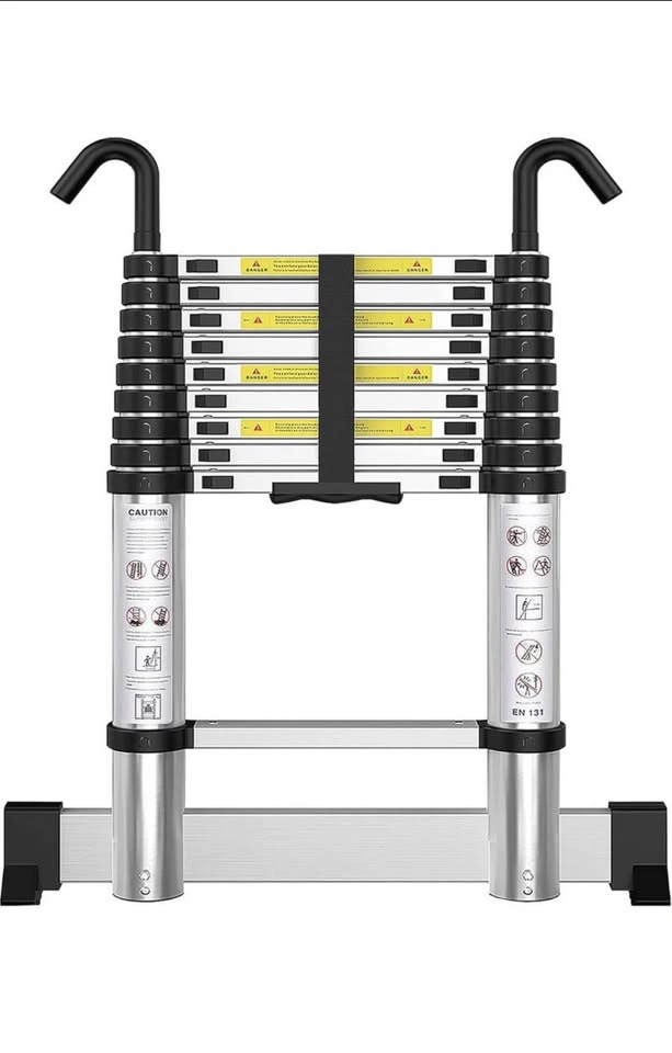 Treemoo Telescopic Ladder with Hooks 9.5FT - photo 2