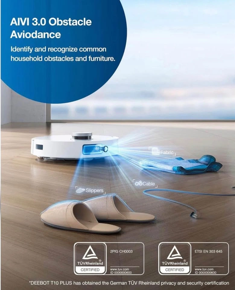 ECOVACS T10+ ROBOT VACUUM & MOP COMBOS - photo 2