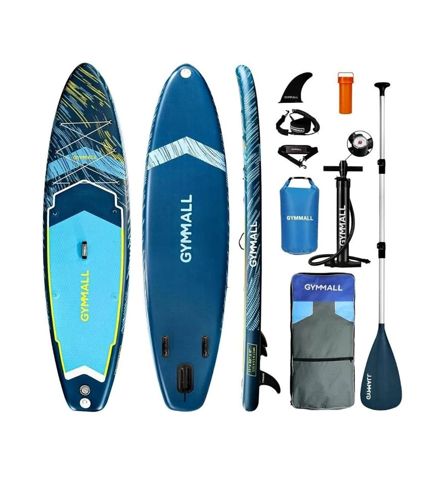 GYMMALL Inflatable Stand Up Paddle Board Set