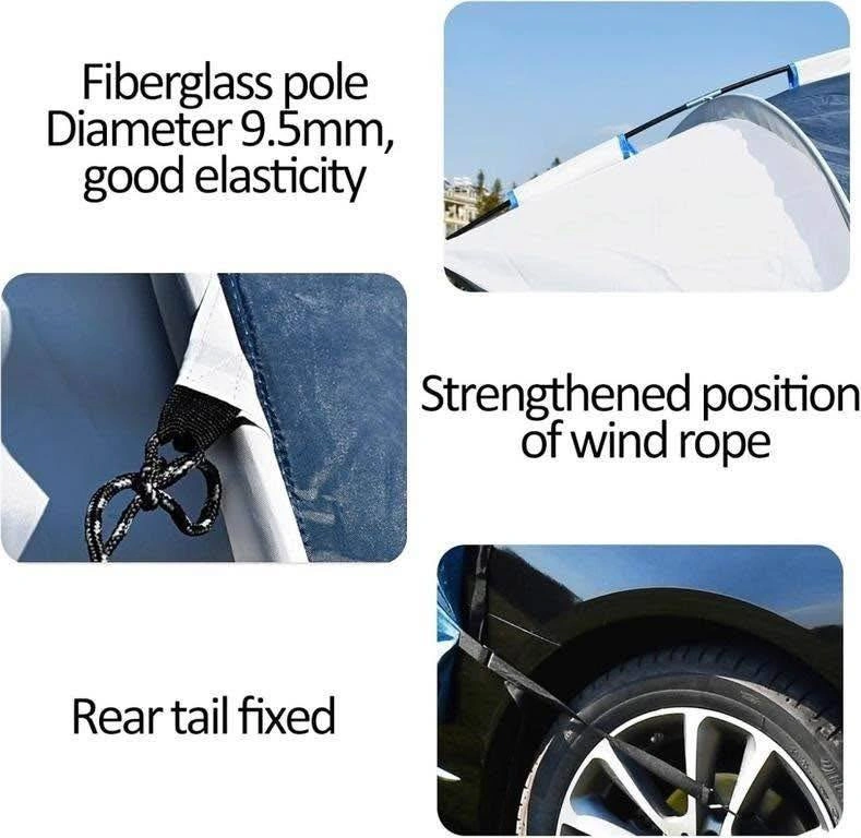 TRUNXUCL Portable Car Tent, Weatherproof Tailgate Tent - photo 3