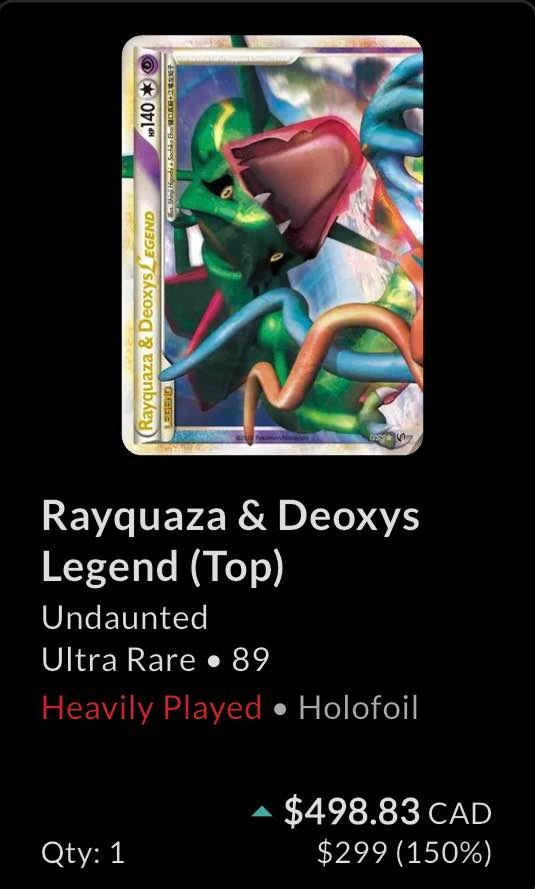 Rayquaza & Deoxys Legend (Top) - Undaunted - photo 4