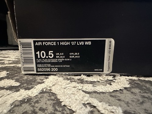 Size 10.5 - Nike Air Force 1 '07 LV8 WB High Flax w/Box - photo 5