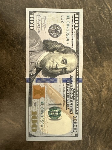 2013 $100 Dollar Bill Star Note Good Condition! Rare!!