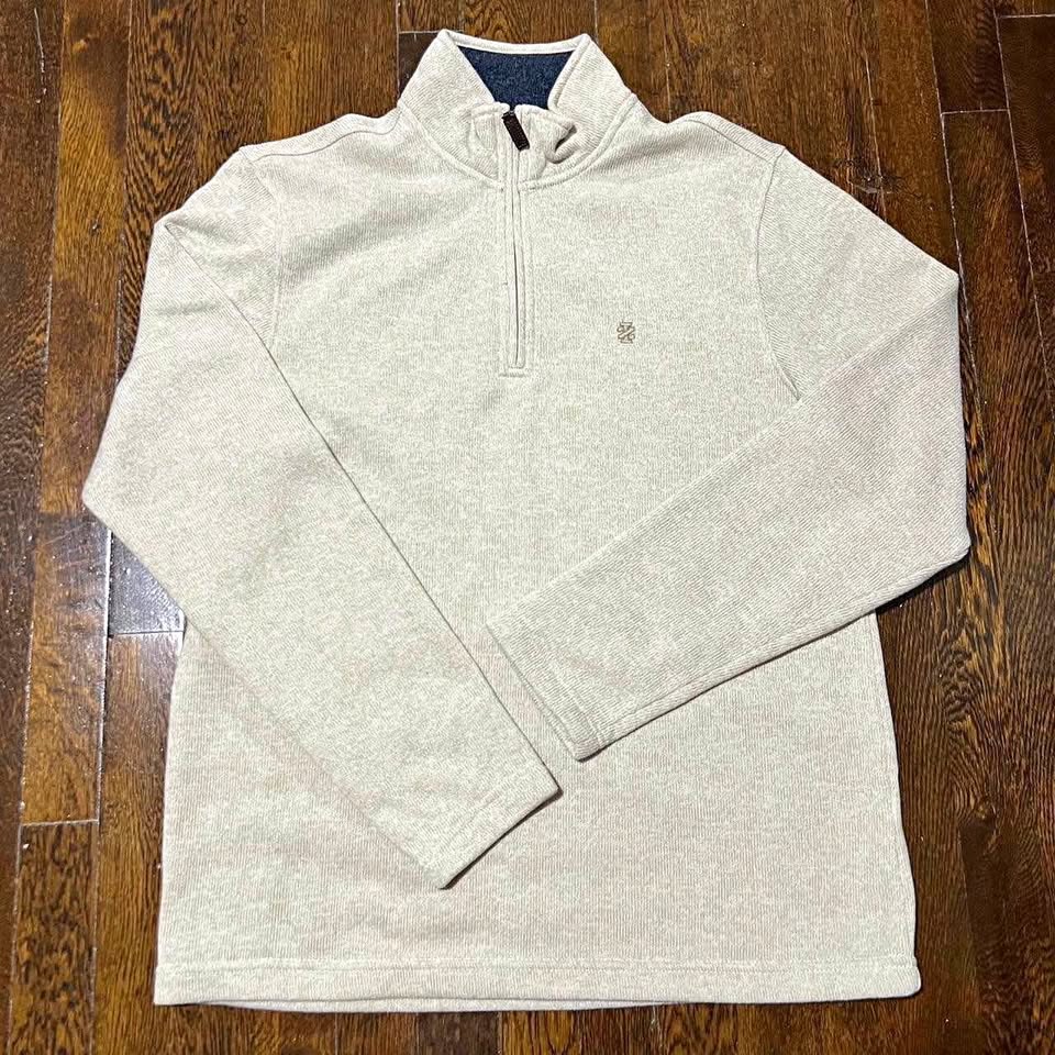 Izod Fleece Quarter Zip Long Sleeve Men’s Size Medium