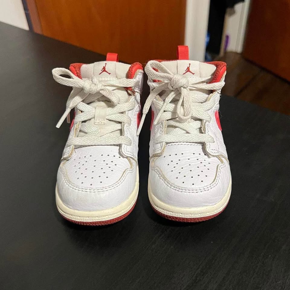 Nike Jordan 1 Mid Youth 8C Kids Sneaker - photo 3