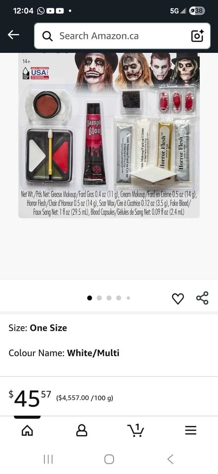 Halloween Makeup Kit New - photo 2