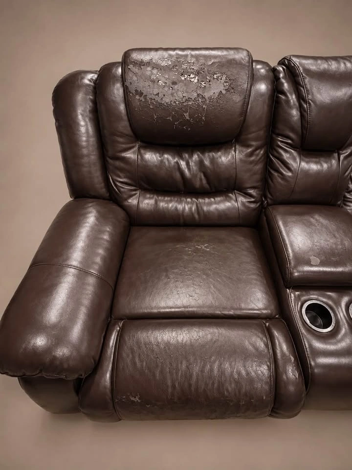 3-Piece Faux Leather Reclining Sectional - photo 5