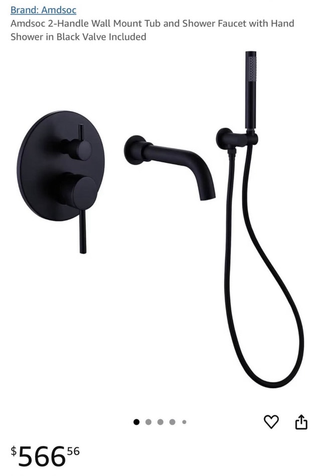 Tub and Shower Faucet with Hand Shower Rbrohant RB0858