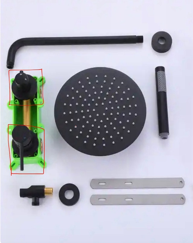 Rbrohant Matte Black Shower System - photo 5