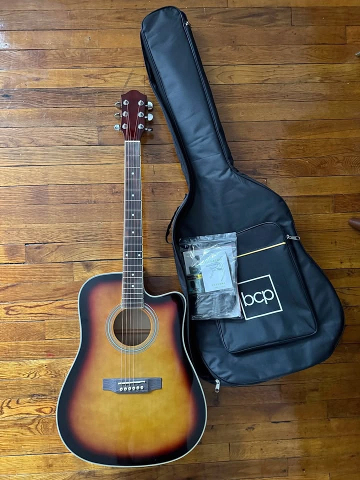 Best Choice Products 41” Beginner Acoustic Guitar Starter Set