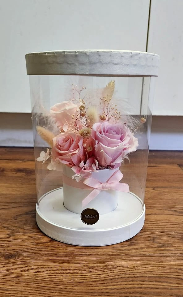 Preserved Flowers in Display Case
