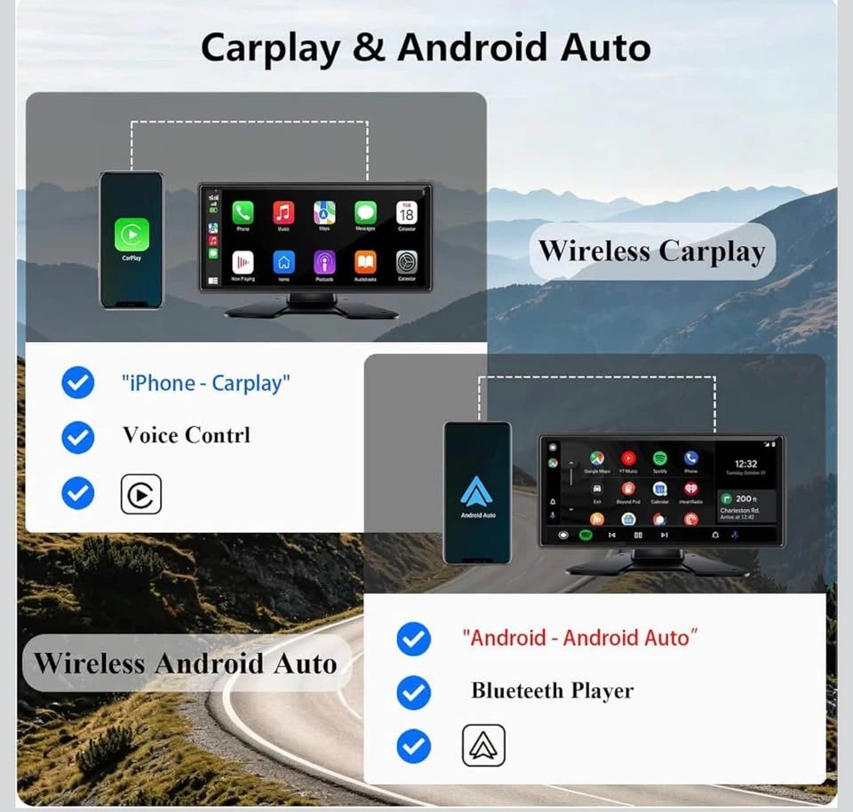 10.36” Backup Camera System with Carplay & Android Auto - photo 2