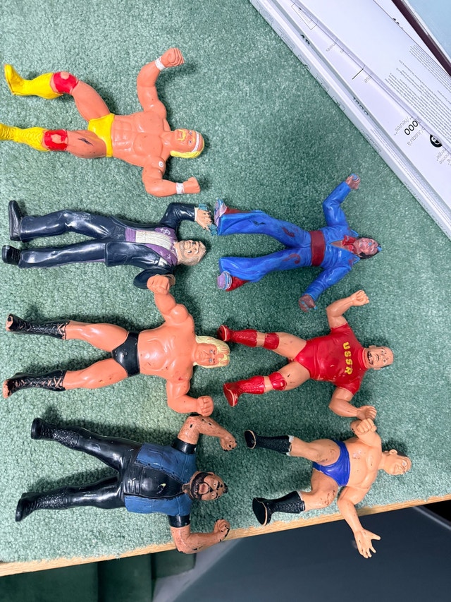 Vintage 1980s LJN WWF Wrestling Superstars toys