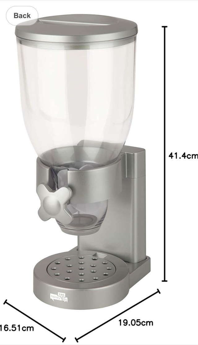 Dry Food Dispenser - Silver