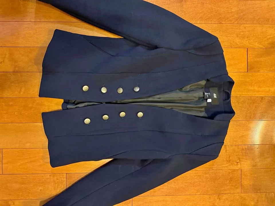 H&M Navi Blue Blazer thumbnail