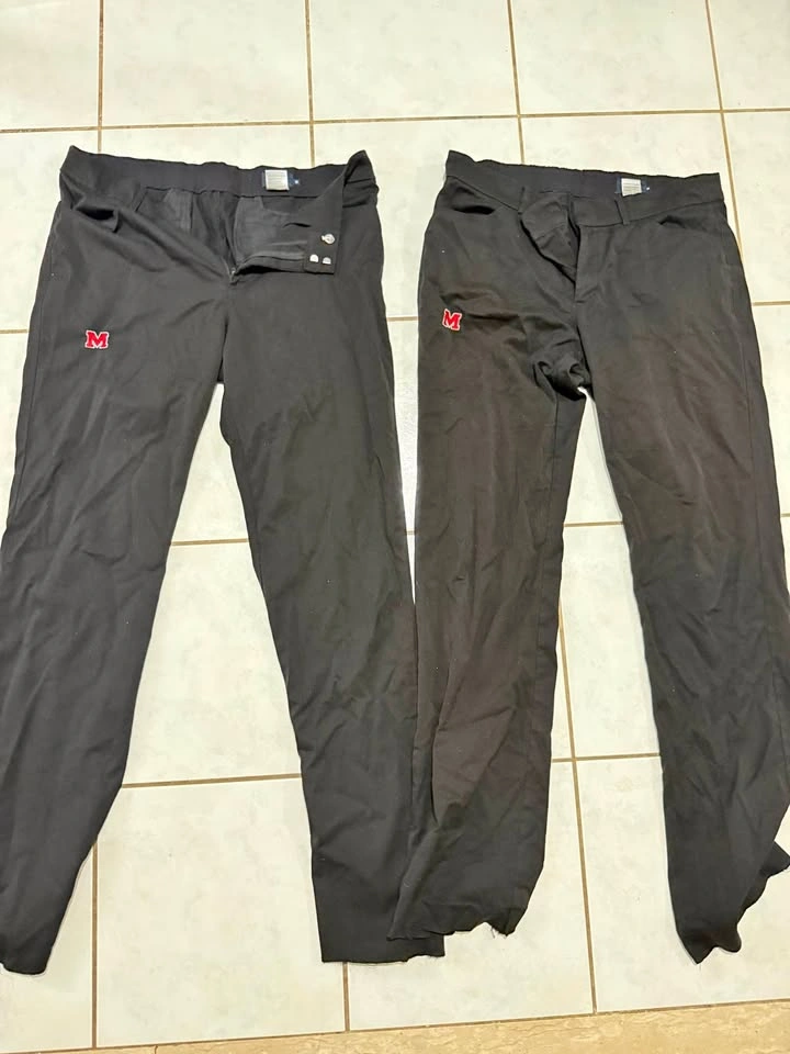 2 pcs St Marcellinus Uniform Pants, Size 8 and 10 girls