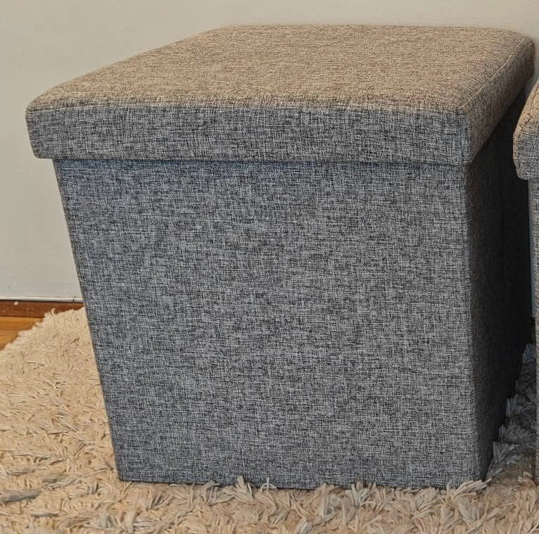 Multi-functional Foldable Storage Cube/Ottoman/Footstool - photo 2