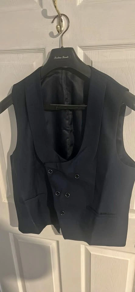 Ferlino Landi Double-Breasted Tuxedo Waistcoat vest