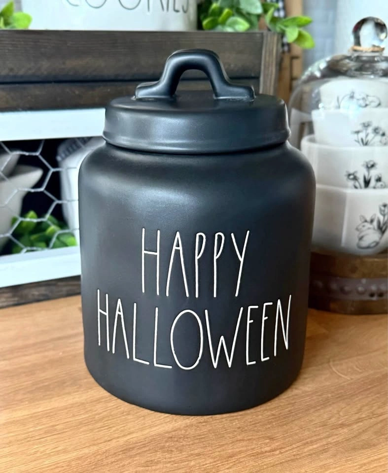 Rae Dunn Happy Halloween Canister