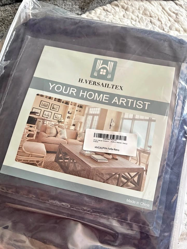 Navy Coloured Sofa Furniture Cover