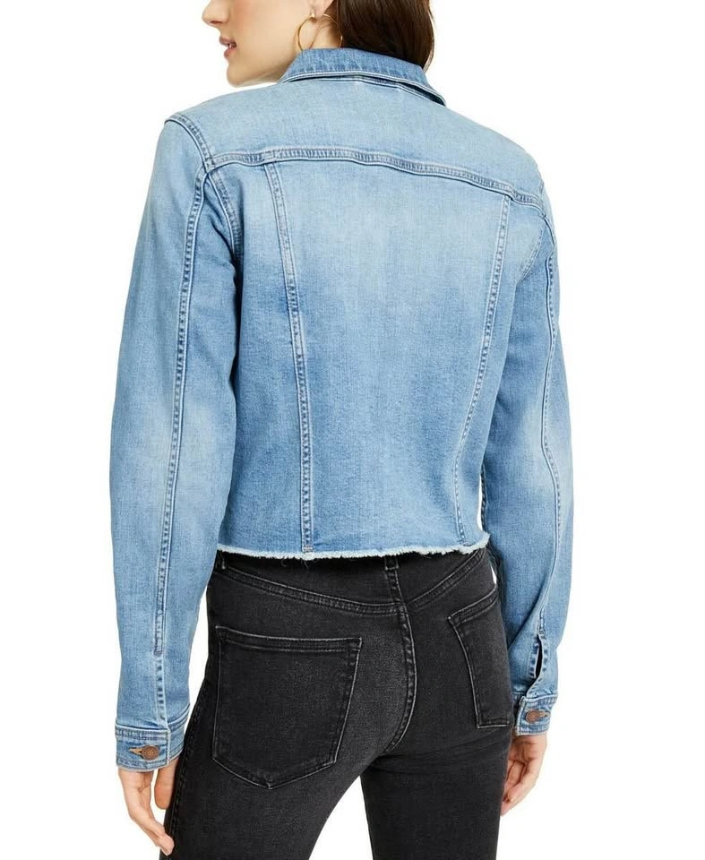 Calvin Klein Jeans Cropped Denim Jacket - Size XS - photo 4