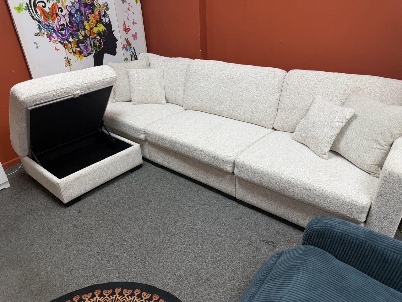 Large L-Shaped Corner Sofa with Chaise - photo 2