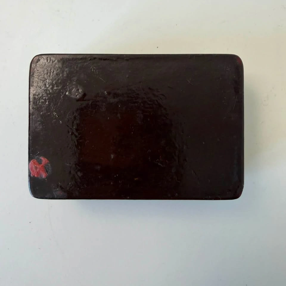 Antique Lacquered Papier-Mâché Trinket Box - photo 4