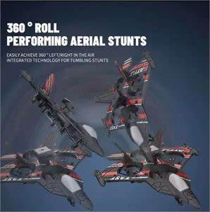 RC Fighter Jet Drone with 360 Roll Stunts - photo 2