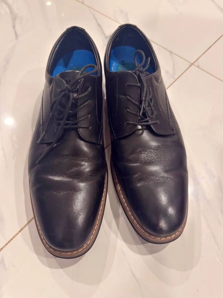 Nunn Bush Black Leather Oxford Shoes