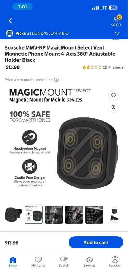 Scosche MAGVM2 MagicMount Vent Magnetic Car Mount - photo 3