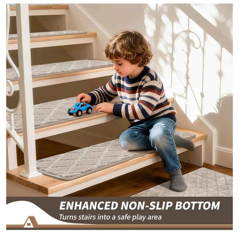Brand new Non-Slip Carpet Stair Treads (14 Pcs, 9"x32") - photo 5