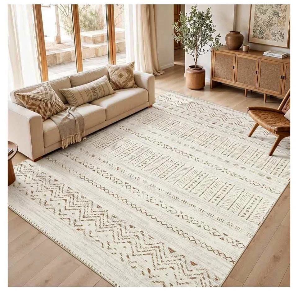 Brand new 9x12 Area Rugs Washable Boho Living Room Rug
