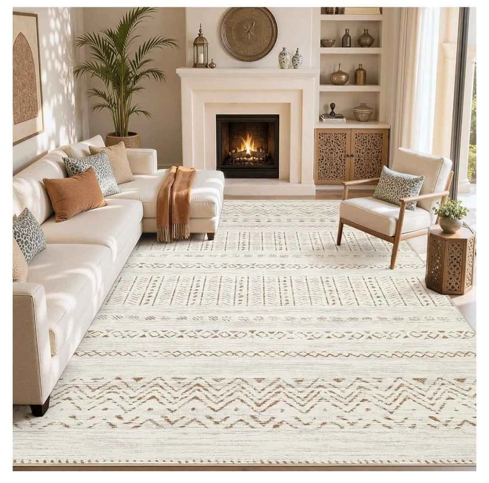 Brand new 9x12 Area Rugs Washable Boho Living Room Rug - photo 2